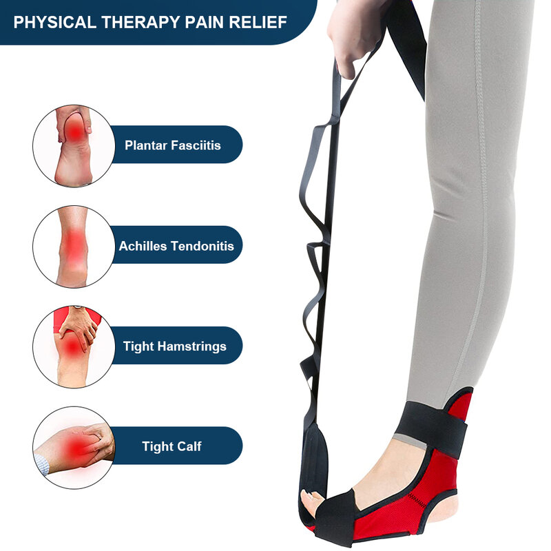 148cm Yoga Bein Ankle Brace Unterstützung Ausbildung Stretching Gürtel Hub Halbseitenlähmung Rehabilitation Strap Korrektur Hosenträger Yoga Gürtel