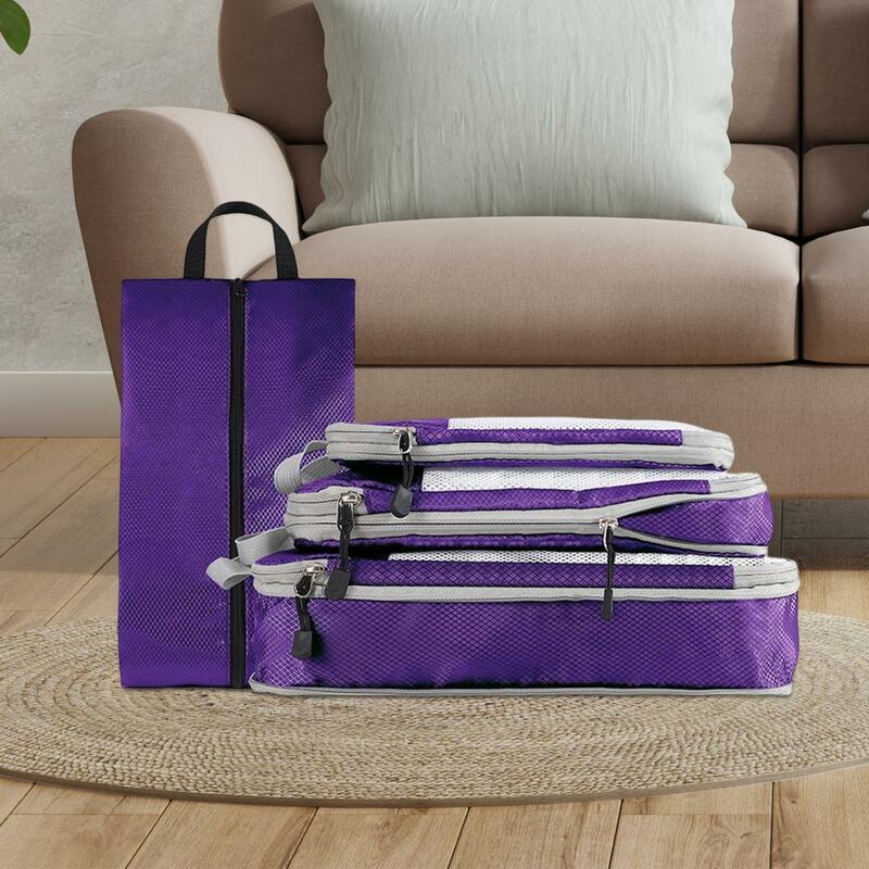 4x Travel Storage Bags, Suitcase Organizer Bag for Home Travel