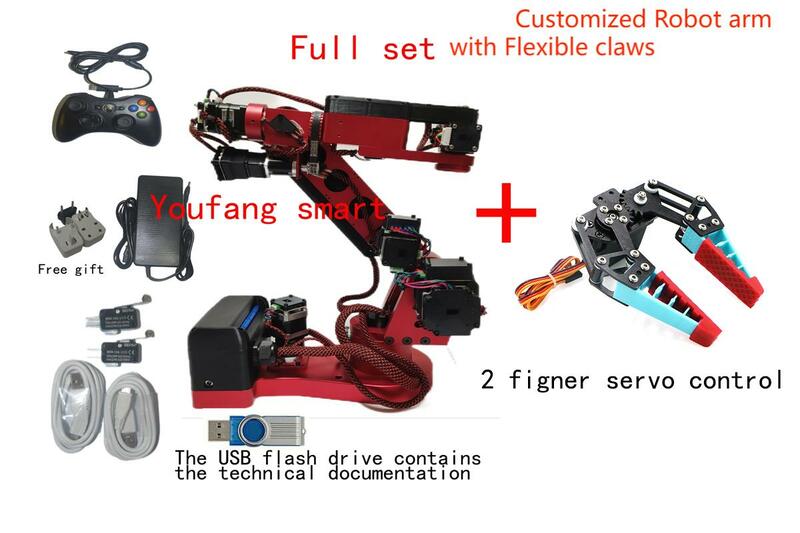 Ar4プロジェクトトレーニング用の機械式アーム、オープンソースのロボット、ロボットアーム、産業用デスクトップ、ステッピングモーター、ros、2kgの負荷、6 dof