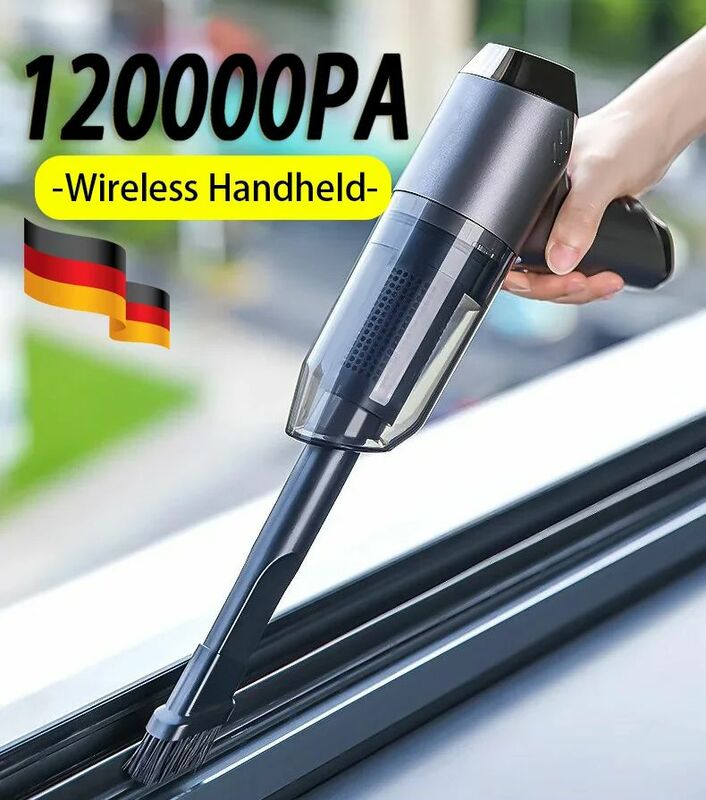 Window Vacuum Cleaner Household 120000PA strong suction Window sill gap cleaning tool Handheld Wireless Car mini Vacuum Cleaner