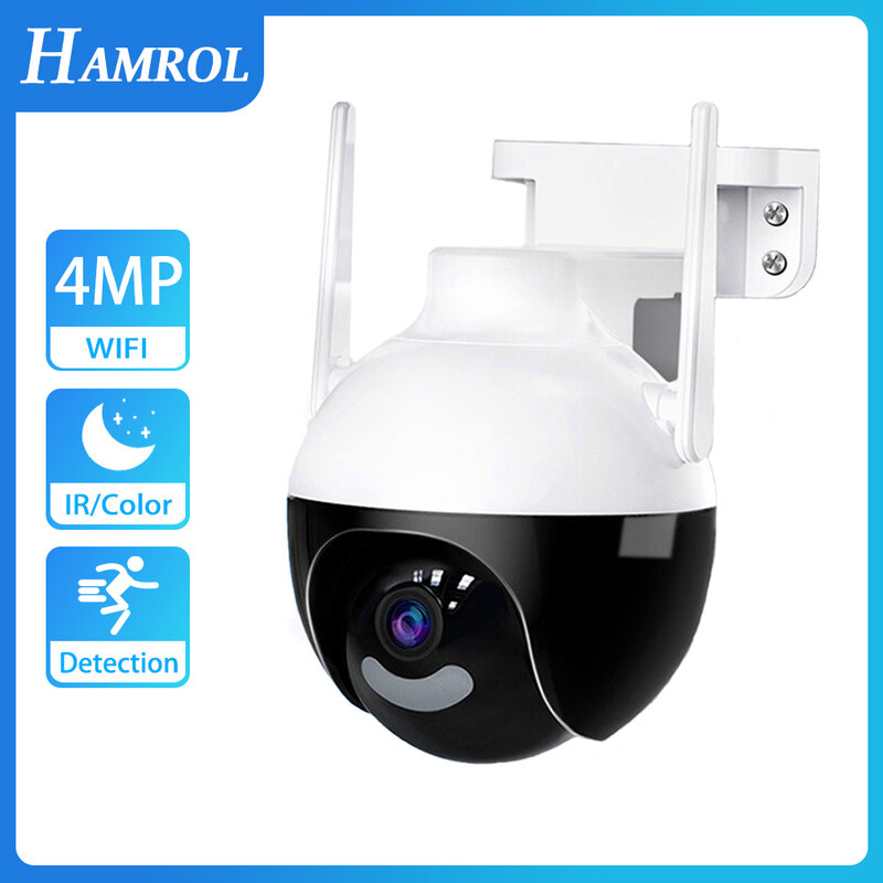 كاميرا مراقبة فيديو لاسلكية في الهواء الطلق ، كشف الإنسان AI ، الصوت في اتجاهين ، CCTV الأمن ، ICSEE ، 4K ، PTZ واي فاي IP ، 4MP