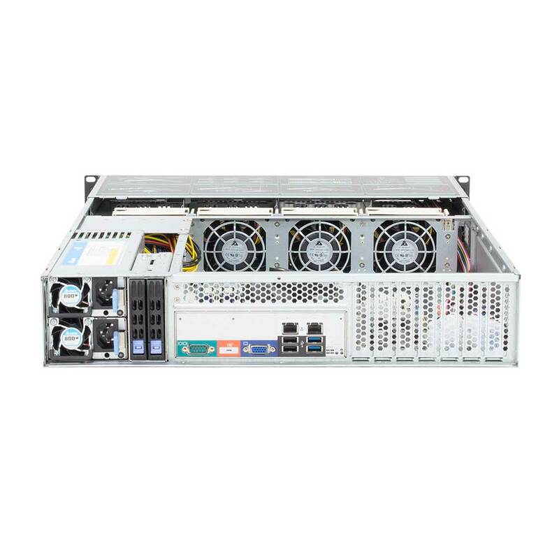 8 Lades Opslag Server Chassis 2u Rackmount Hotswap Server Case Voor E-ATX Moederbord Leeg Chassis