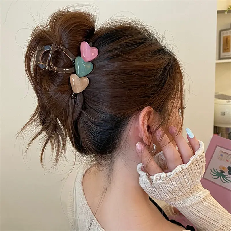 Новинка 2024 г., модный дизайн в Корейском стиле, милые желеобразные заколки для волос Y2k, женские головные уборы с высоким хвостом