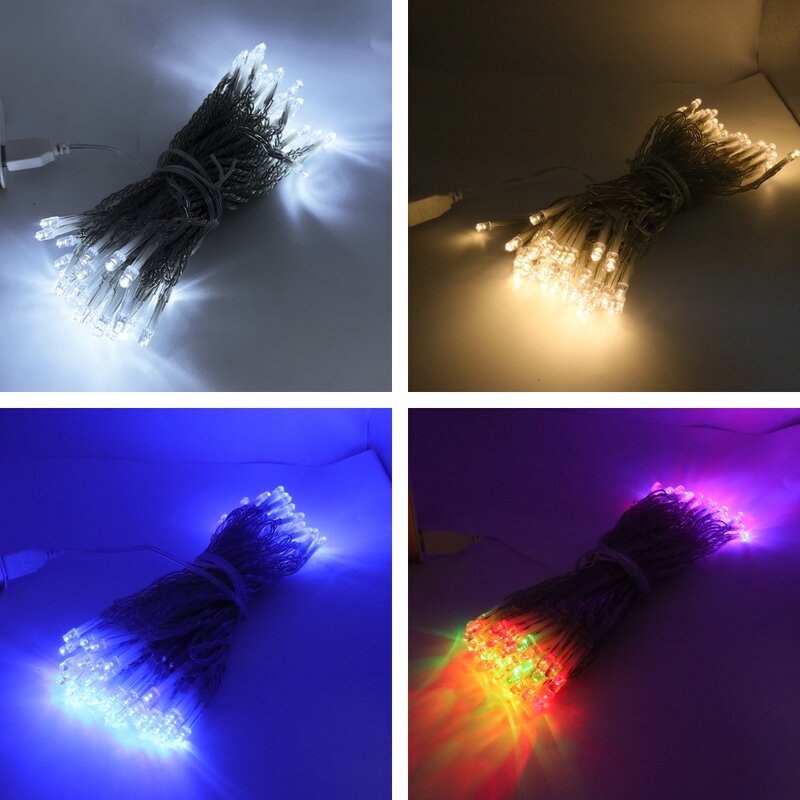 5V USB LED String Fairy Lights 2M 3M 5M 10M Outdoor Waterproof Christmas Party Wedding Holiday Decoration