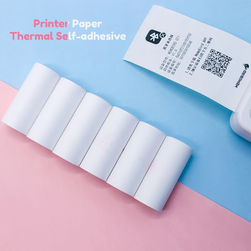 Thermopapier Mini drucker Etiketten aufkleber buntes Klebe druckpapier für Drucker Kinder Sofort druck kamera 57x25