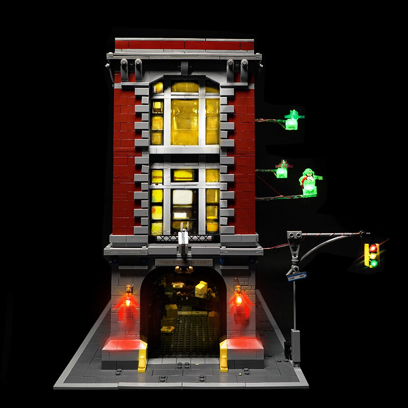 Kit Luz LED para Lego 75827 Firehouse Headquarters, Apenas Luz LED, Modelo sem Blocos