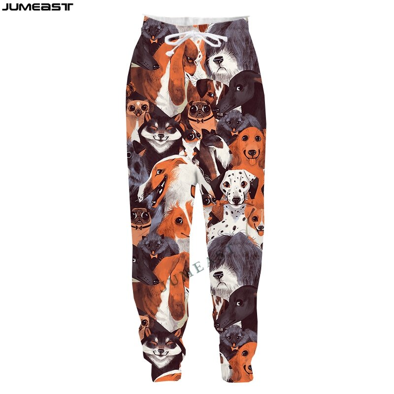 Animal Dog 3D Cartoon Y2k Pants Man Sweatpants Spring Autumn Streetwear Casual Long Sport Pullover Length Men's Trousers Camping