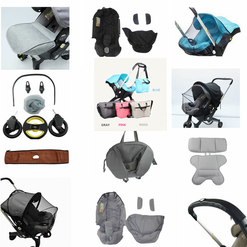 Сменные аксессуары для коляски Doona, противомоскитная сетка, дождевик, дорожная сумка, кожаный чехол для ног, хлопковая накладка, пылезащитные автомобильные сиденья