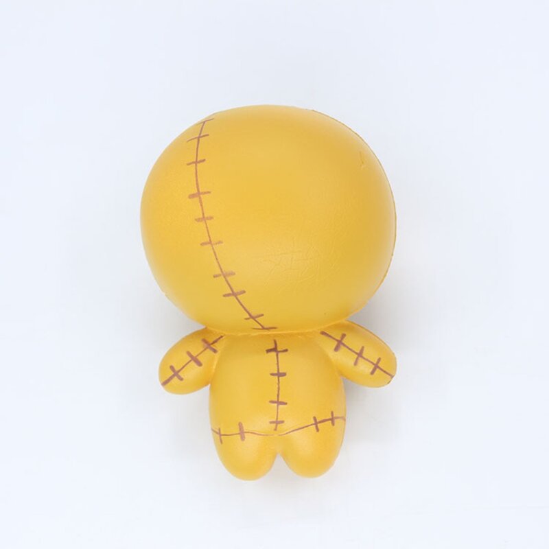 ตุ๊กตาผีบีบตัวของเล่นสีเหลืองสดใสน่ารักน่ารักสำหรับวันฮาโลวีน