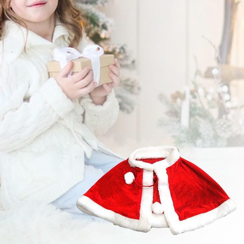 Neujahr Winter rot Samt Umhang Umhang Weihnachten Frauen Mädchen Schal Party Kostüme Kleid Dekoration Santa Claus Kostüm Mode