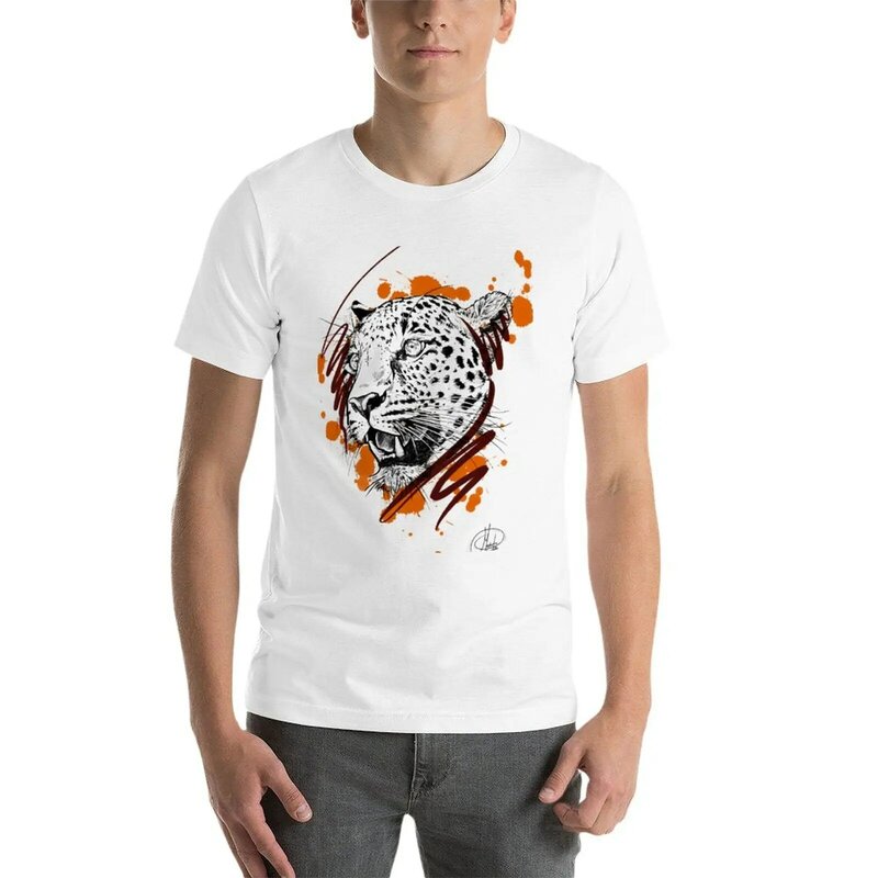 Gepard T-Shirt schnell trocknendes T-Shirt Neuauflage T-Shirt Animal Print Shirt für Jungen kurze T-Shirt Herren T-Shirt Grafik