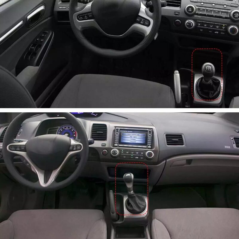 5 Velocidade de engrenagem Shift Cabeça Knob, Manual Shift Ball Stick para Honda Civic 2006-2011, 54102-SNA-A02