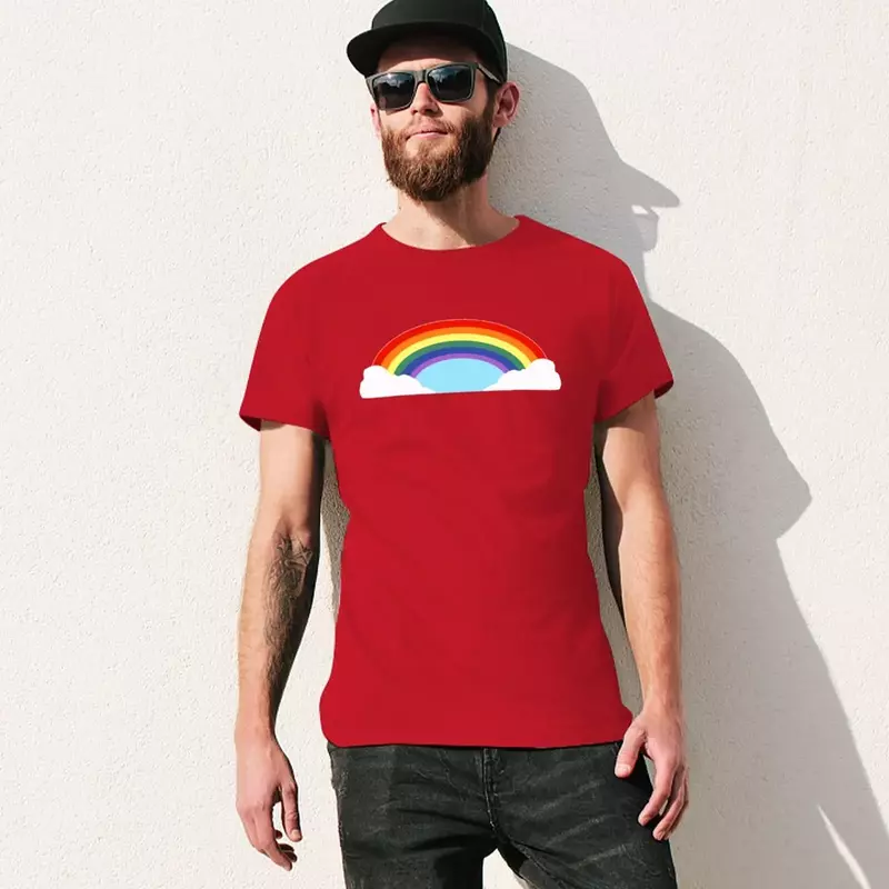 Camiseta de arcoíris como Freddie - Moving up para hombre, ropa de verano para fanáticos del sudor, camisetas blancas