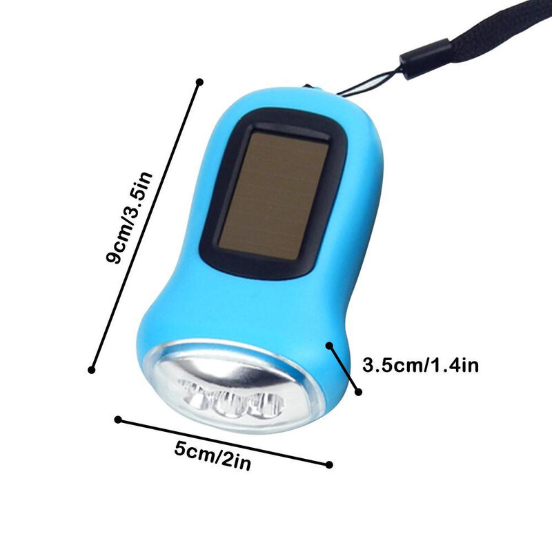Emergency Hand-Cranked Charger Flashlight Multi-functional Generator Camping Light Solar Powered Charging Outdoor Led Flashlight