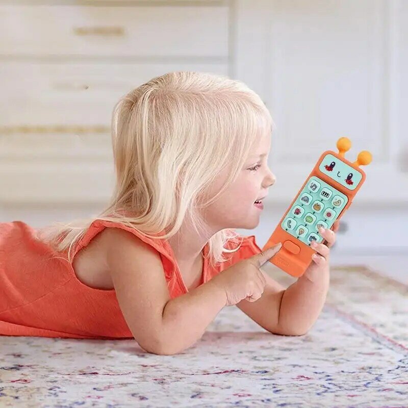 Telefono giocattolo per bambini telefono giocattolo per neonati giocattoli per bambini telefono giocattolo per bambini telefono con 12 funzioni giocattolo per cellulare con musica e