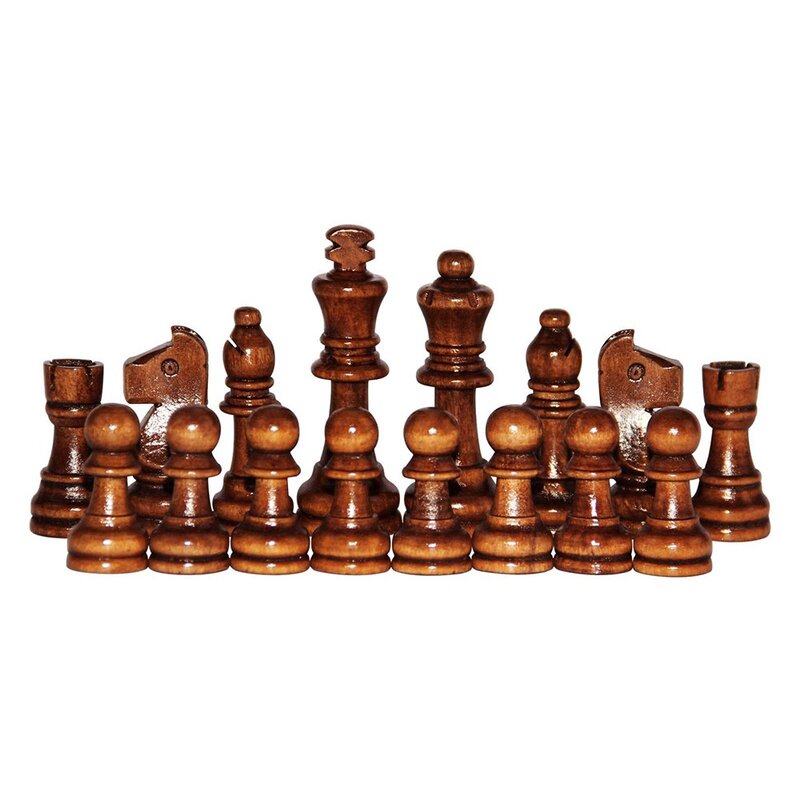 32 buah akurasi catur kayu 2.2 in King Figurine kata catur Set standar internasional Staunton Pawns catur permainan hiburan