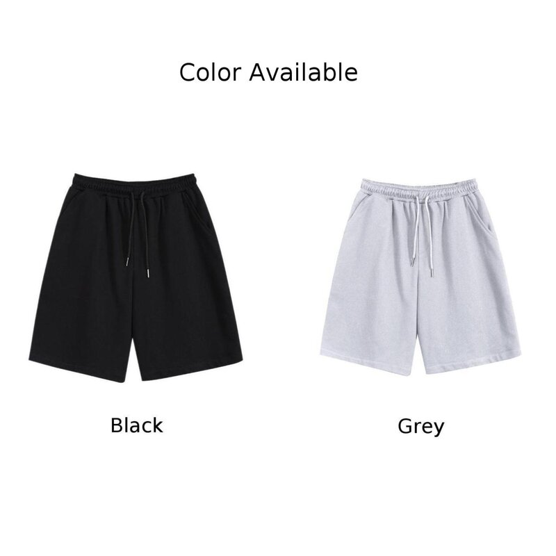 Men Shorts Casual Elastic Drawstring Loose Fitness Breathable Sports Short Moisture Absorption Boxers Running Lengthening Wear