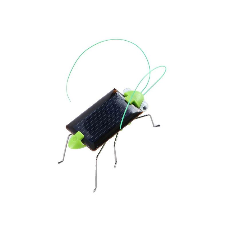 Mini juguete de energía Solar para niños, saltamontes de energía Solar, insectos, saltamontes, novedad divertida