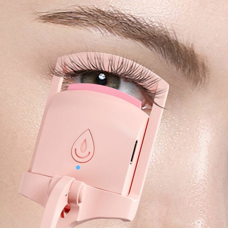 Завивка для ресниц электрическая с контролем температуры, долговечный инструмент для макияжа с подогревом, 24 часа, с зарядкой от USB