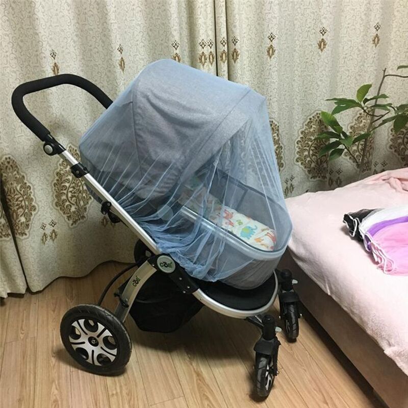 Infants Protection Mesh Full Cover Stroller Pushchair Mosquito Insect Shield Net Stroller Mosquito Net Baby Mosquito Net