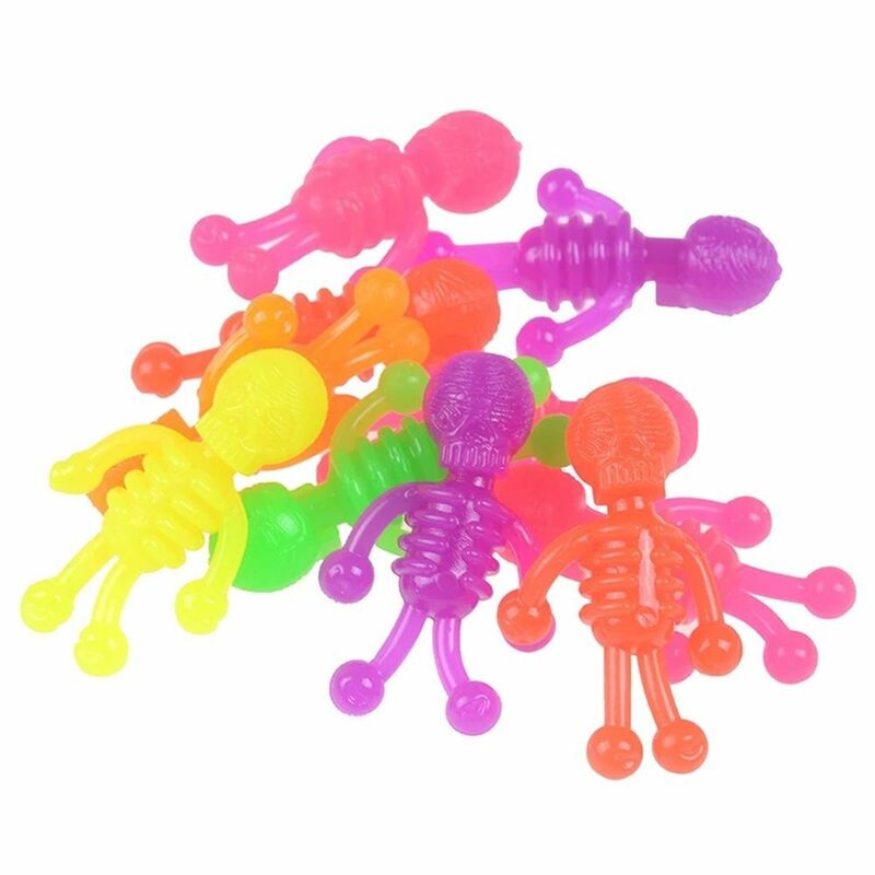 10Pcs Zombie Model Stress Relief Fun Toys for Anxiety Attention TPR Joke Toys Skeleton Zombie Squeeze Toys