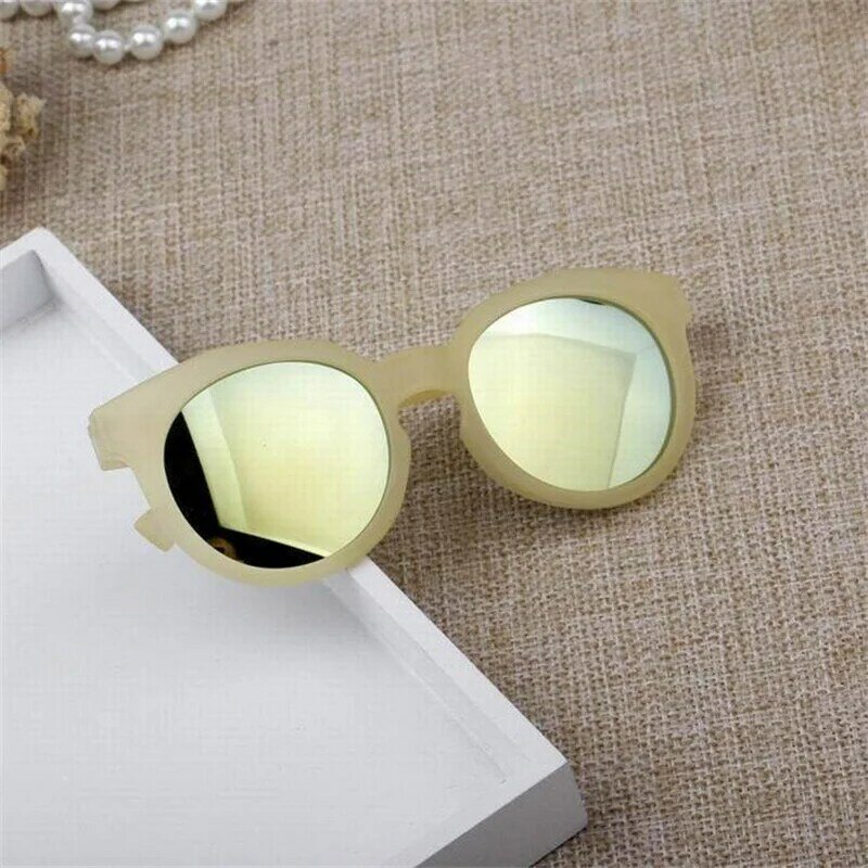 2023 okulary przeciwsłoneczne dla dzieci kolorowe lustro odblaskowe gorące chłopcy dzieci dzieci klasyczne Retro słodkie okulary przeciwsłoneczne okrągłe okulary UV400