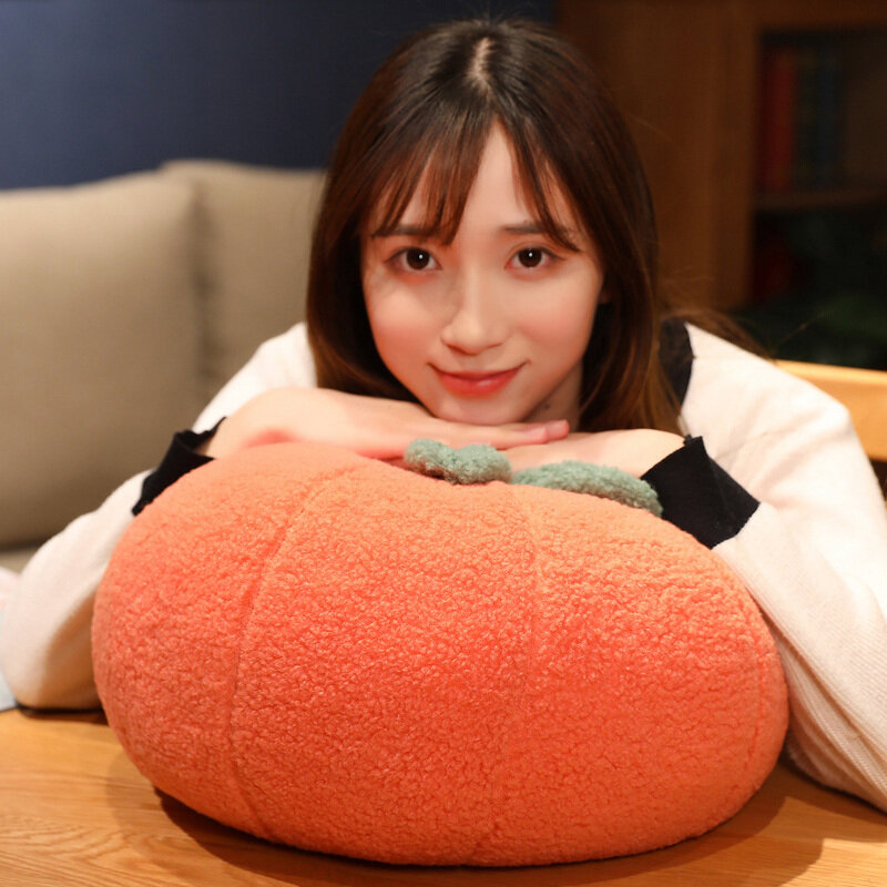 Symulacja 3D Fruite pluszowe poduszki do zabawy słodkie nadziewane jedzenie roślin pomarańczowe truskawkowe miękkie pluszaki poszewka na poduszkę wystrój domu
