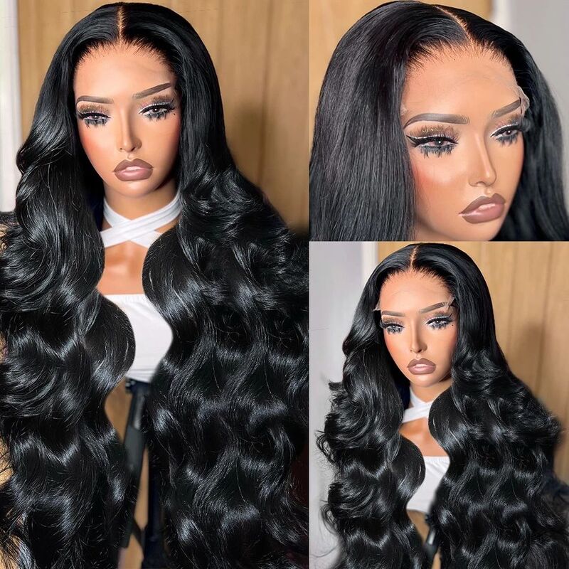 13x6 hd Body Wave Human Hair Wig For Women Choice 30 40 Inch Brazilian Glueless Lace Frontal Wig 200 Density Loose Wavy Bob Wigs