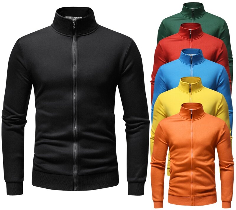 Mrmt-男性用単色ぬいぐるみジッパーカーディガンジャケット、スウェットシャツ、男性、若者向けのプルオーバーブランド、レジャー、2024