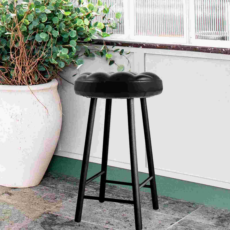 Round Stool Seat Cushion Leather Bar Stool Cushions Waterproof Chair Seat Tops Canteen Stool Seat Replacement Chair Cushion Tops