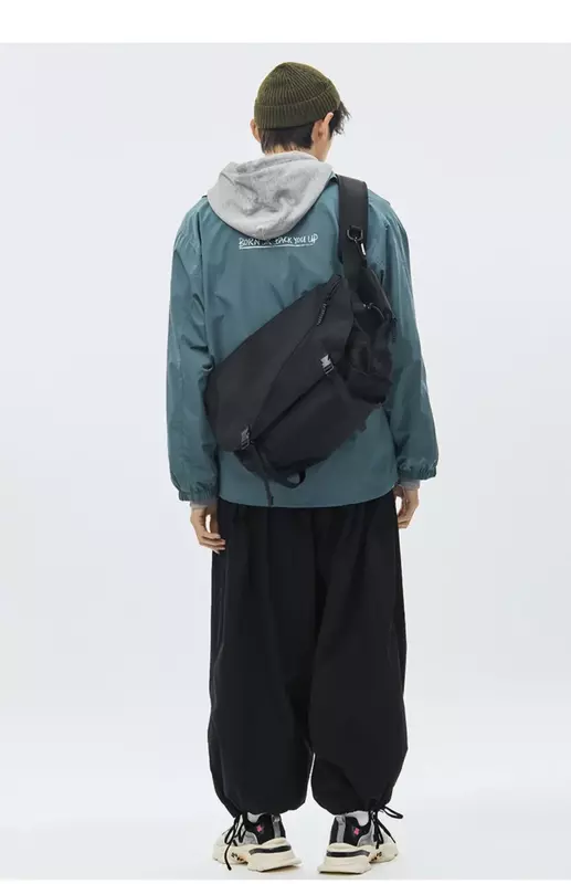 Bolso de hombro informal de nailon para hombre, bandolera de viaje para adolescentes japoneses, mochila escolar para ordenador portátil