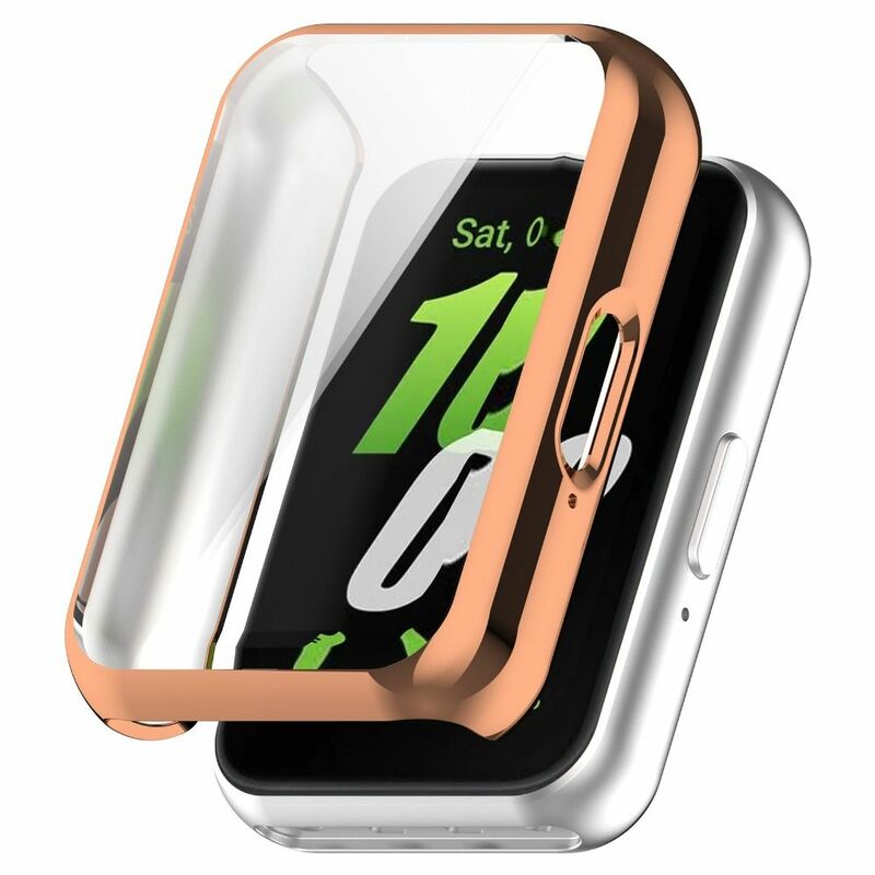 Full Coverage TPU Case New Smart Watchband Screen Protector Accessories Soft Protective Cover for Samsung Galaxy Fit3