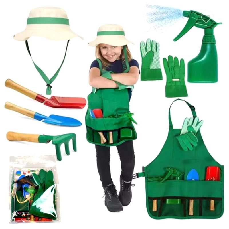 Kinder-Rollenspiel-Gartenwerkzeug-Set, pädagogisches Rollenspiel, ArborDay-Gartenspielzeug
