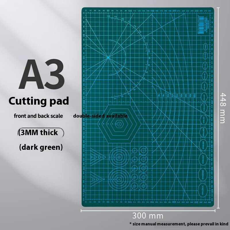 Double Side A3 / A4 Multifunctional Cutting Mat Durable PVC DIY Handicraft Art Engraving Board Paper Carving Pad Cutting Board