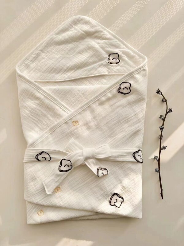Пеленка для новорожденных, летнее хлопковое мягкое одеяло-кокон, пеленка для младенцев 0-6 месяцев