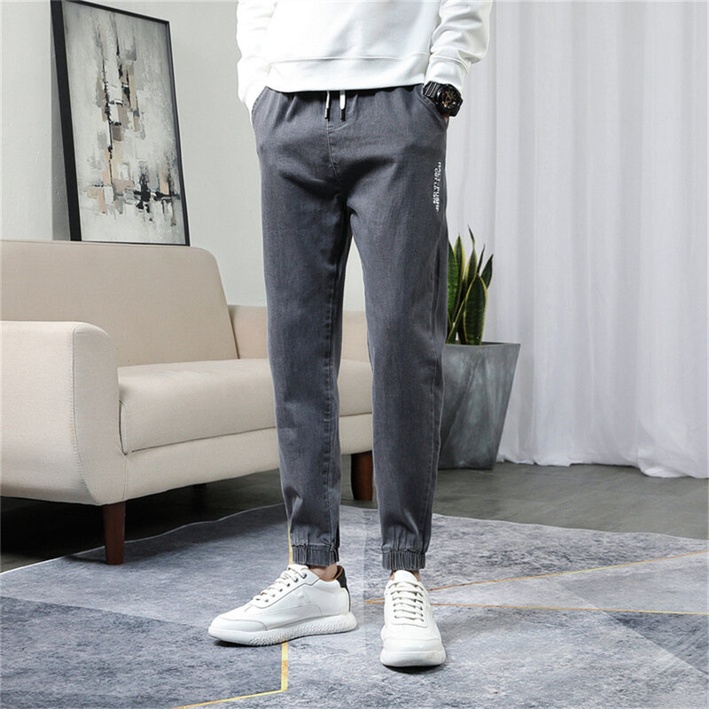 Men's Jeans Harem Denim High Quality Cargo Pants Jogger Goth Hip Hop Trousers Male 4XL men jeans men designer jeans