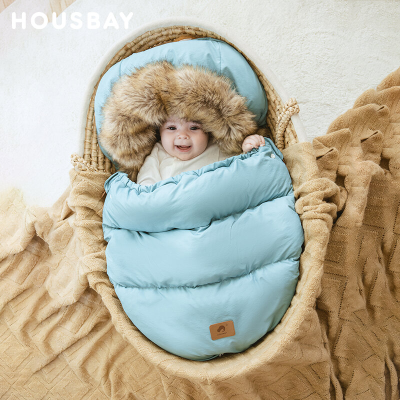 Winter Fußsack abnehmbare Neugeborene Bassinets Umschlag für Entladung dicker warmer Ausflug Kinderwagen Baby Schlafsack 0-3 Jahre