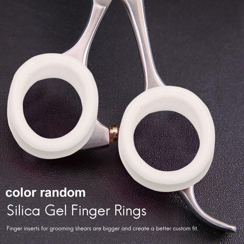 حلقات إصبع سيليكون لأي مقص ، 50 قطعة ، ملحقات أدوات تصفيف الشعر ، مزيج من الألوان