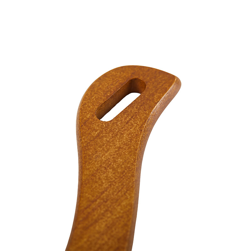 Mango de madera en forma de V para bolso, manijas de anillo de Metal para bolso, accesorio artesanal de repuesto para equipaje
