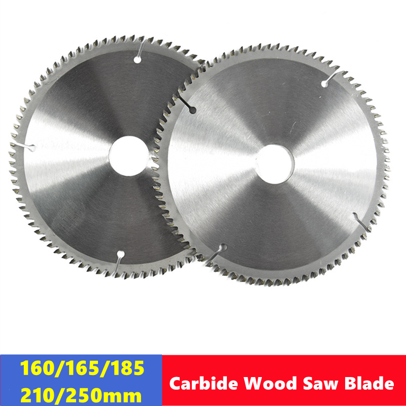 1pcs TCT woodworking saw blade conventional tooth shape 160/165/185/210/250mm woodworking saw blade cutting tool