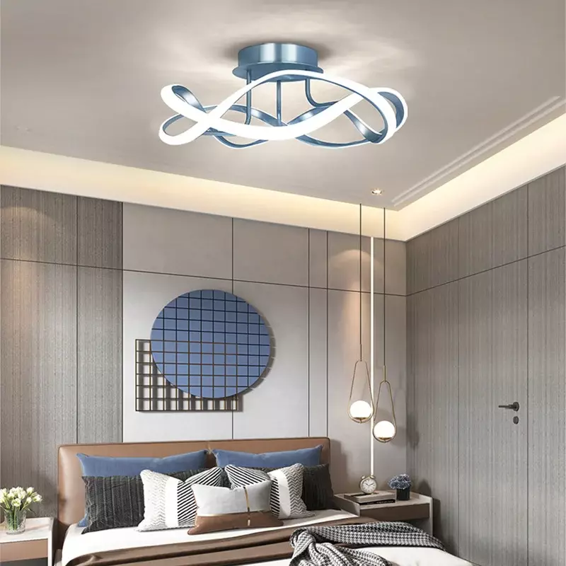 Nowoczesna lampa sufitowa LED żyrandol do salonu jadalnia sypialnia korytarz lampa balkonowa Home Decor oprawa oświetleniowa wewnętrzna