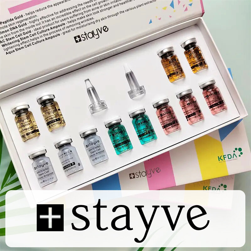 Korea Original Stayve BB Cream Glow Beginner Starter Kit Niacinamide/Peptide Face Skin Care Serum Essence