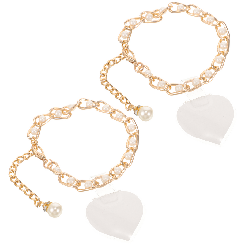 Schnürsenkel Perlenkette riemen für Absätze austauschbare Knöchel schuhe Frauen Schnalle Frauen