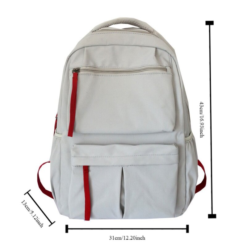 Холщовые школьные ранцы, модные трендовые дышащие рюкзаки на молнии, водонепроницаемый износостойкий рюкзак для отдыха