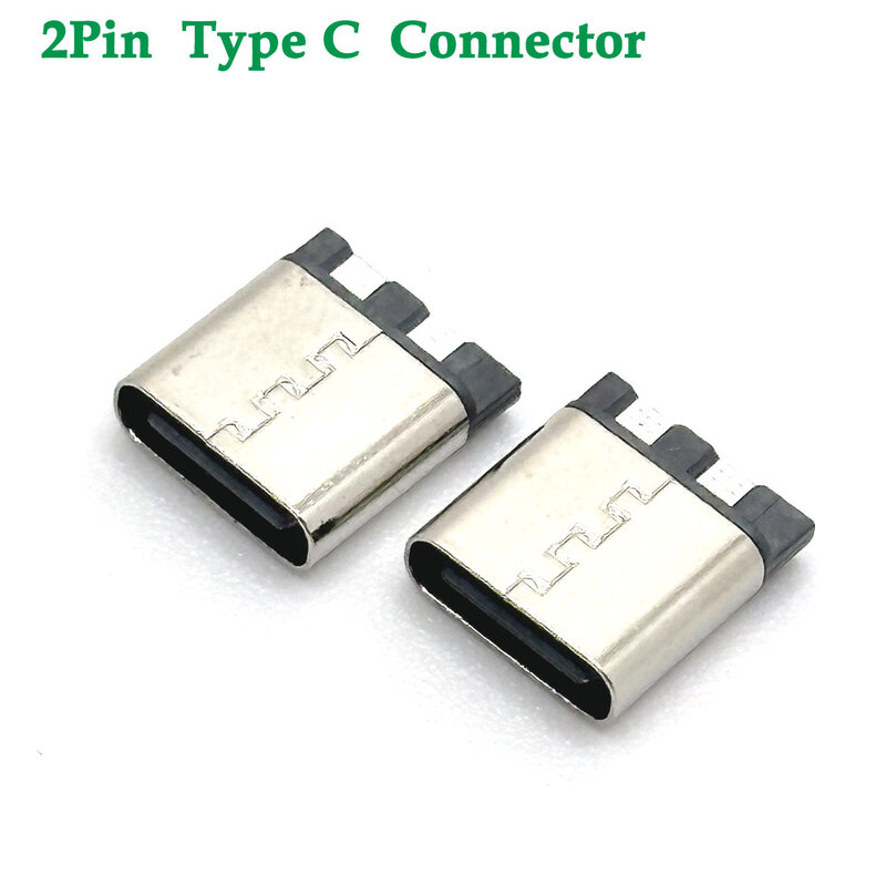 Conector de carga rápida USB 3,1 tipo C, conector hembra SMD DIP para puerto de carga de alta corriente de 2 pines, transferencia de datos