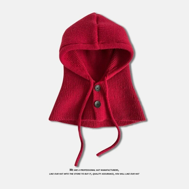 Elastyczna wiatroszczelna zimowa dzianinowa kominiarka dla kobiet mężczyzn Utrzymuj ciepłą czapkę na szyję Zimna pogoda Jazda na