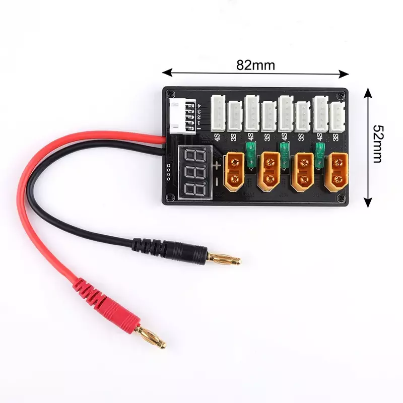 XT60 Plug Parallel Charging Board 3S 4S Lipo Battery Upgrade Version for IMAX B6 Balance Charger Q6 RC Drone FPV