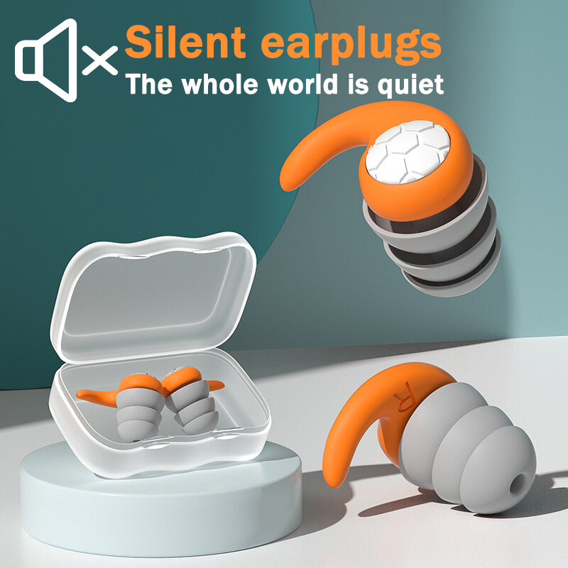 1 Paar schlafende Ohr stöpsel Geräusch unterdrückende Ohr stöpsel Weiche Silikon-Ohr stöpsel für den Schlaf Anti-Noise-Schwimm ohr wasserdichter Ohr stöpsel