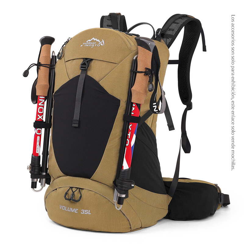 Mountaineering backpack 35 liters men's and women's outdoor sports bag waterproof camping hiking rain