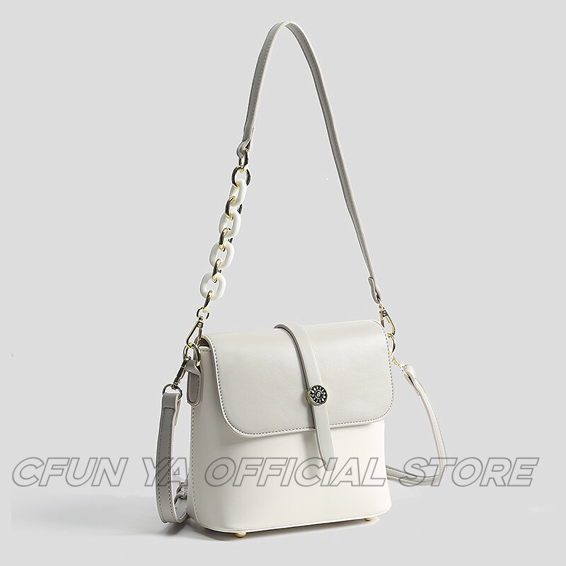 Модная новинка 2024, трендовая женская маленькая сумка CFUN YA из искусственной кожи, квадратная сумочка, женская сумка через плечо с ручками, кошелек, сумки в эстетике